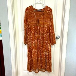 Boho adorable midi dress
